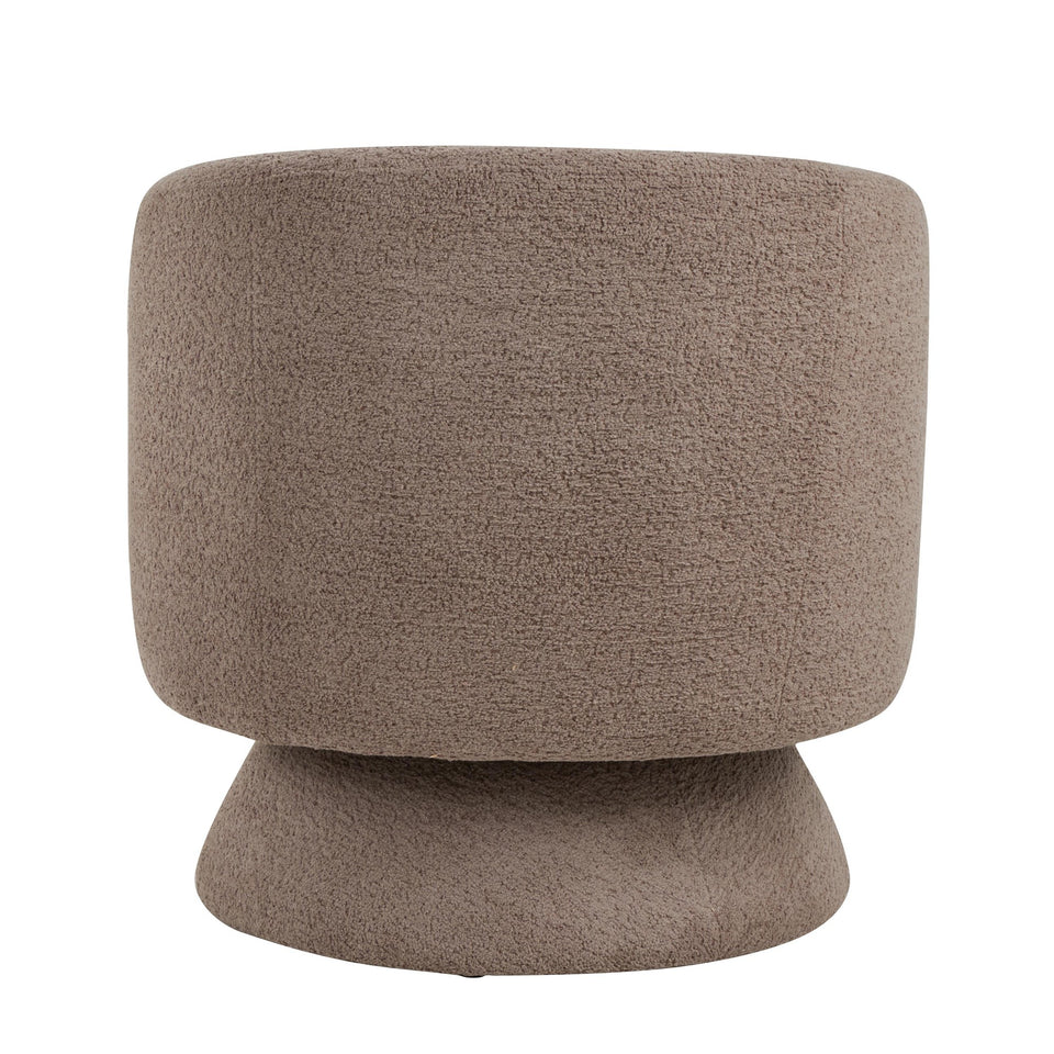 Zara Upholstered Swivel Accent Chair with Pillow