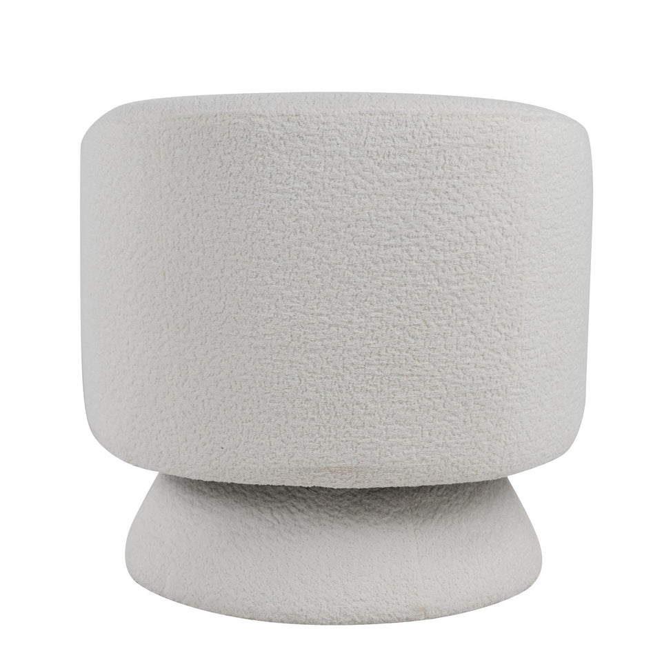 Zara Upholstered Swivel Accent Chair with Pillow