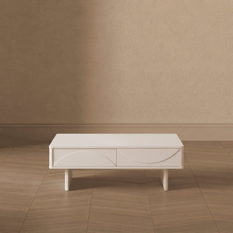 Ella 47" Coffee Table in White