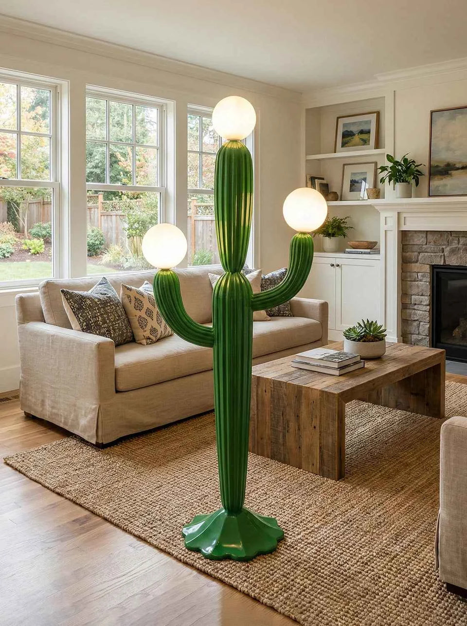 Cactus Glass Floor Lamp