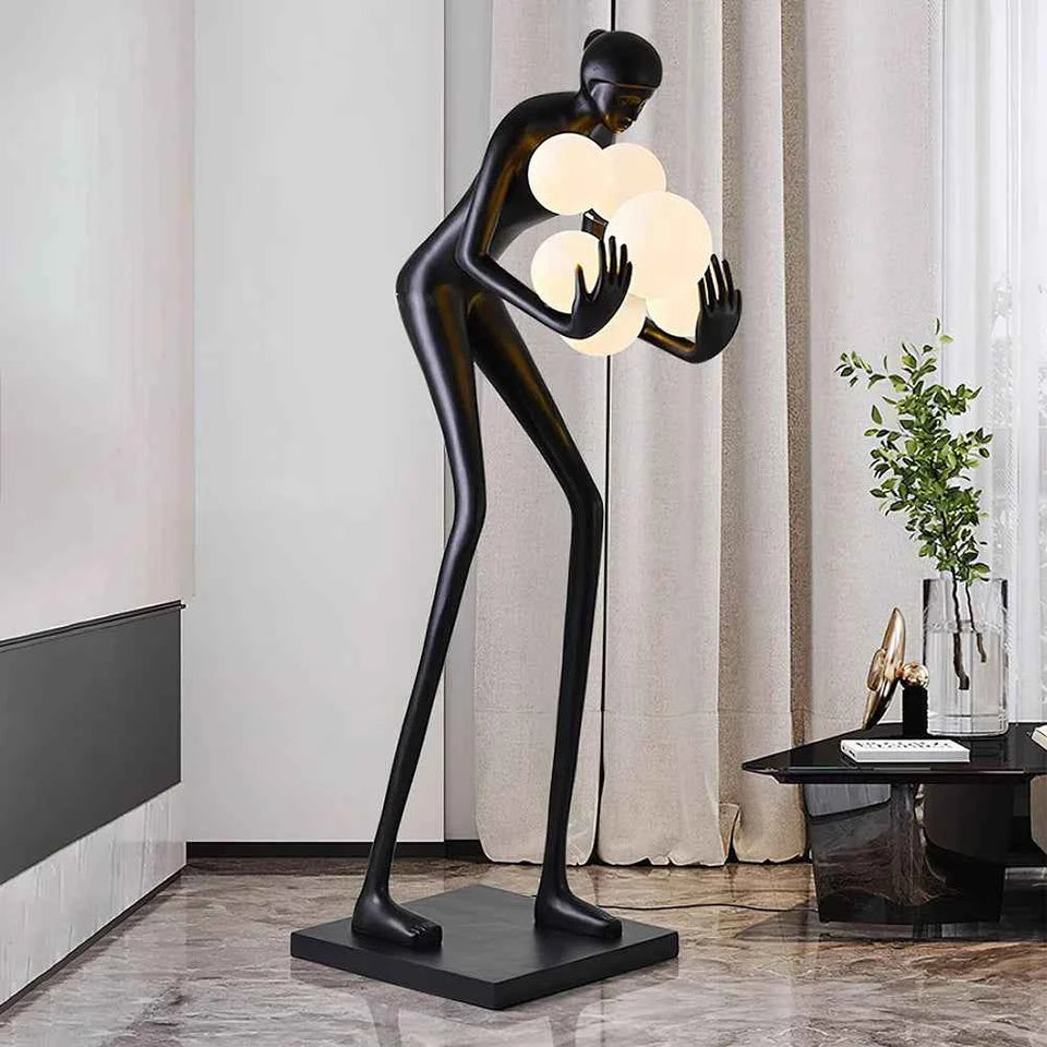Calliope Statue Decoration Floor Lamp
