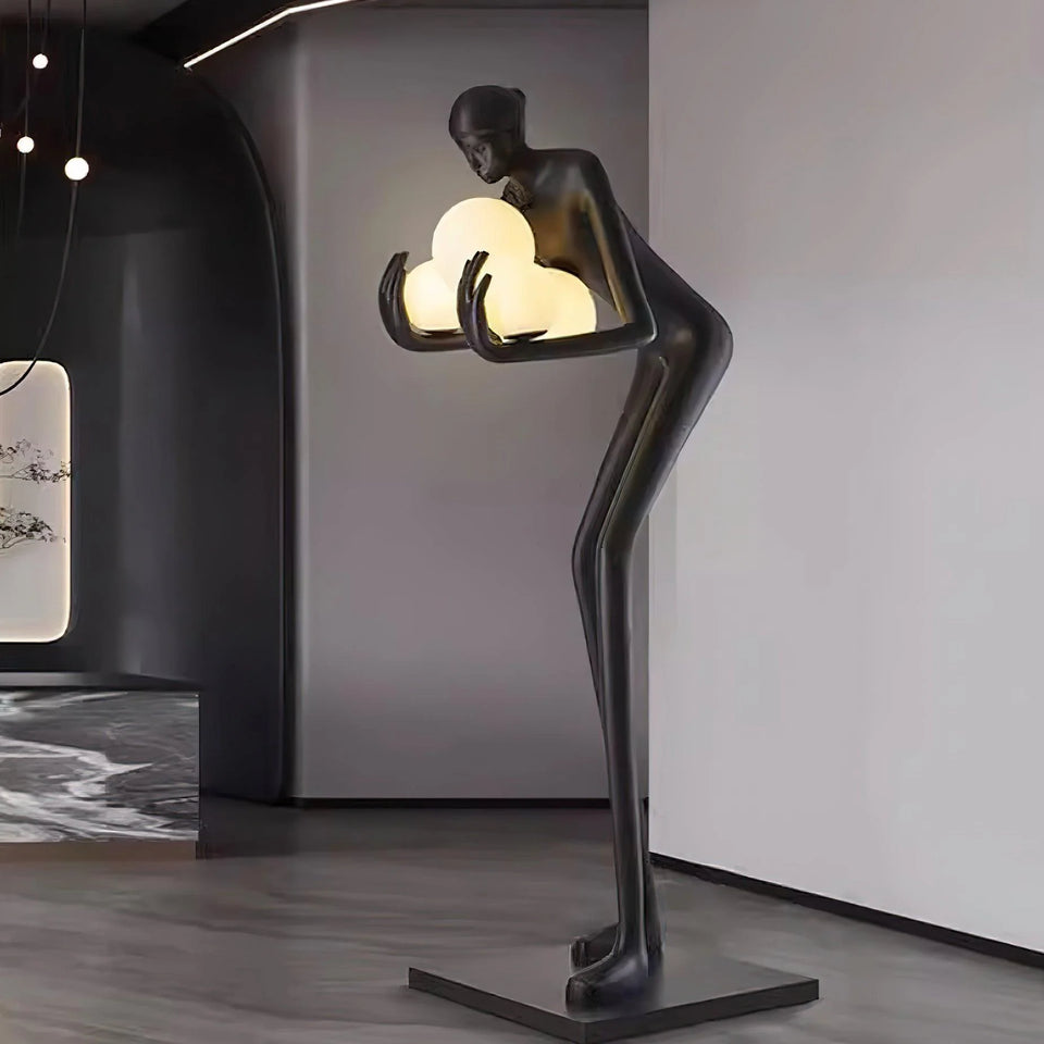 Calliope Statue Decoration Floor Lamp
