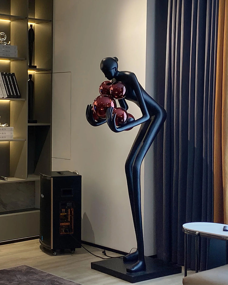 Calliope Statue Decoration Floor Lamp