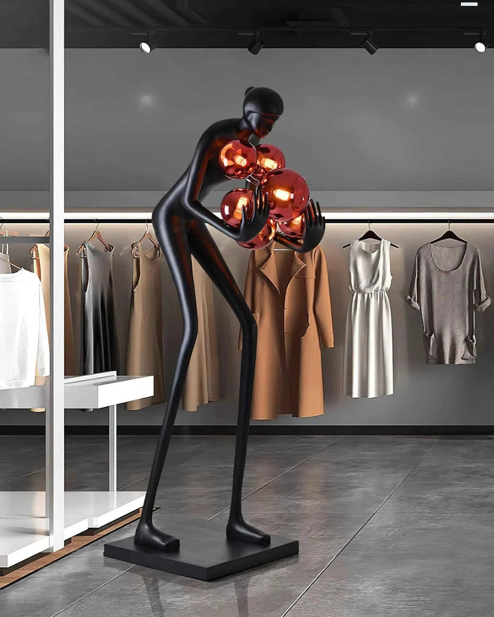 Calliope Statue Decoration Floor Lamp