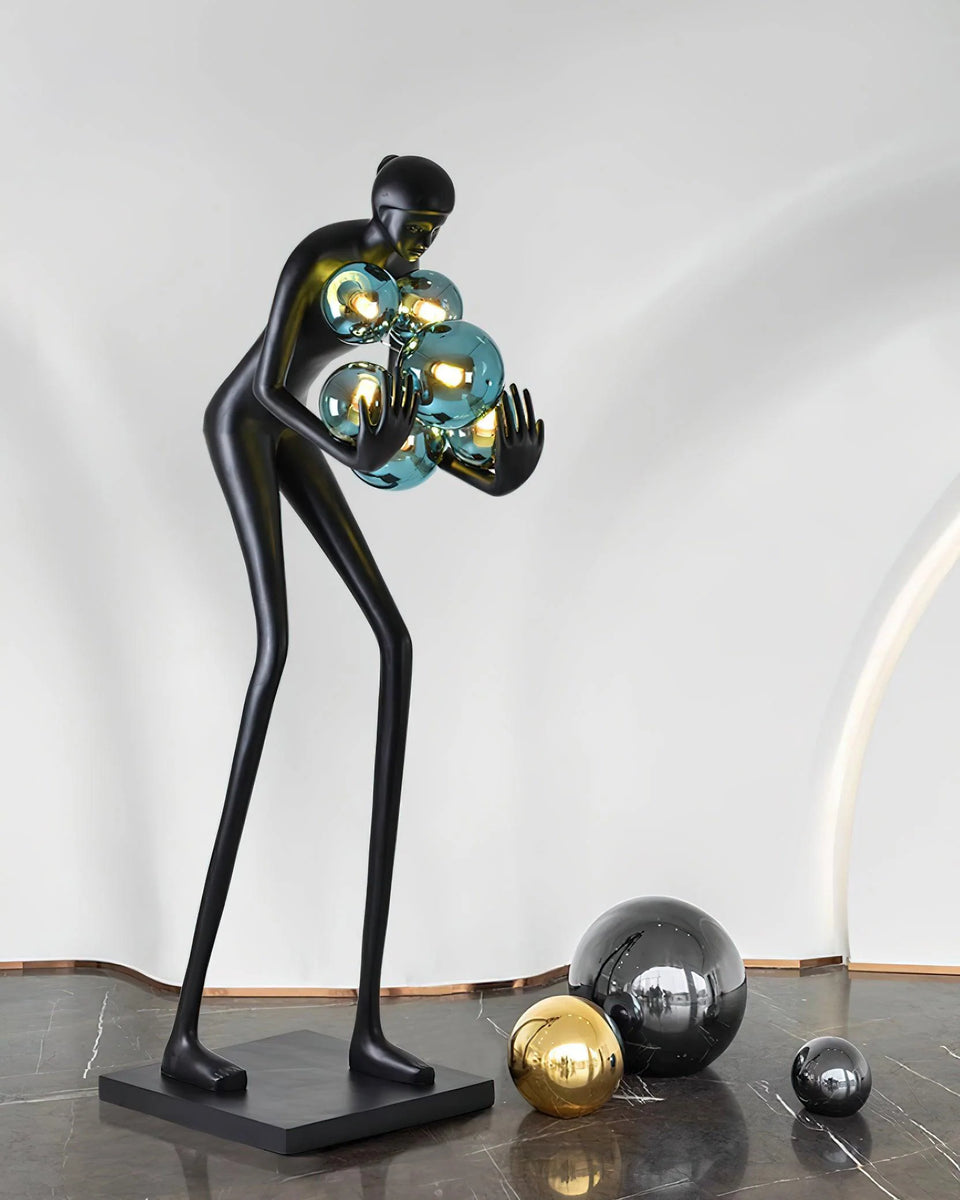 Calliope Statue Decoration Floor Lamp