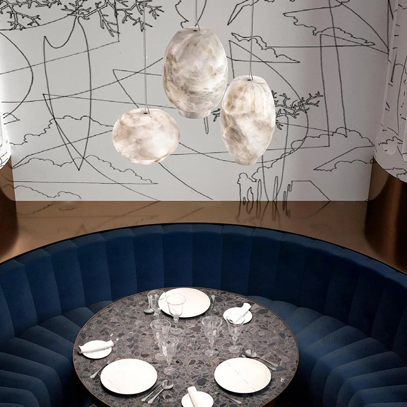 Cocoon Alabaster Chandelier