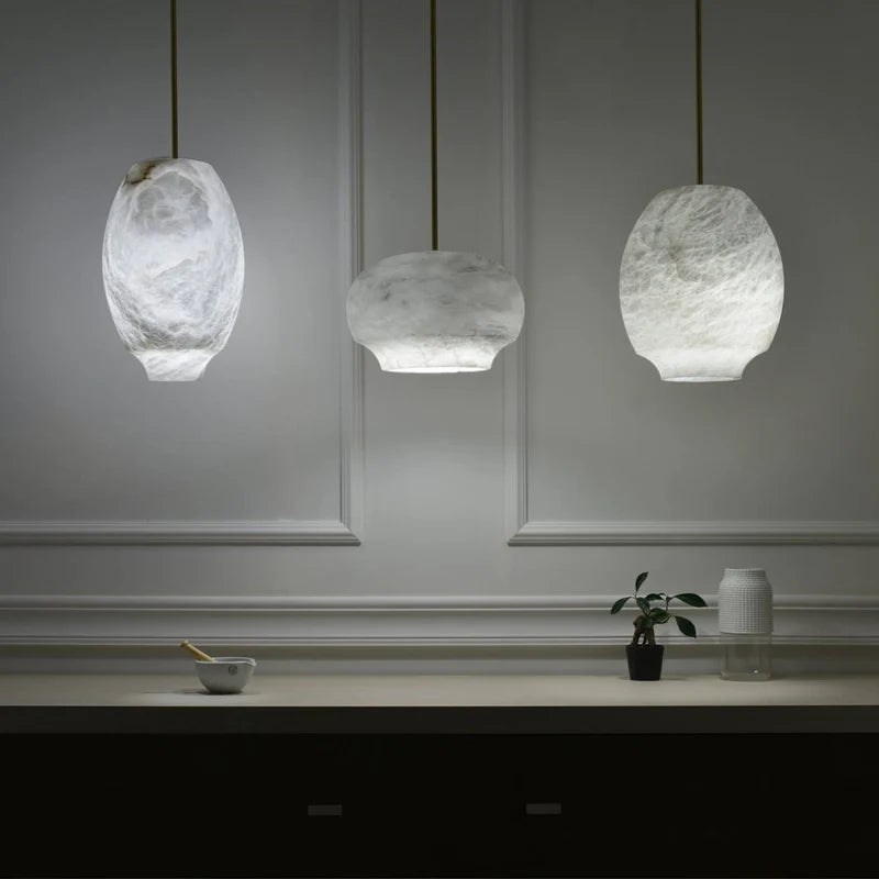 Cocoon Alabaster Chandelier