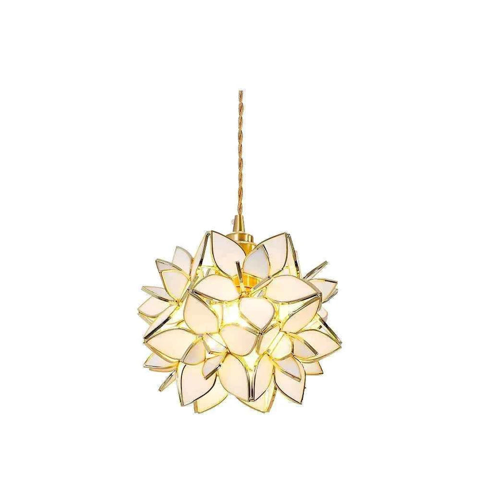 Floral Glass Pendant Lamp
