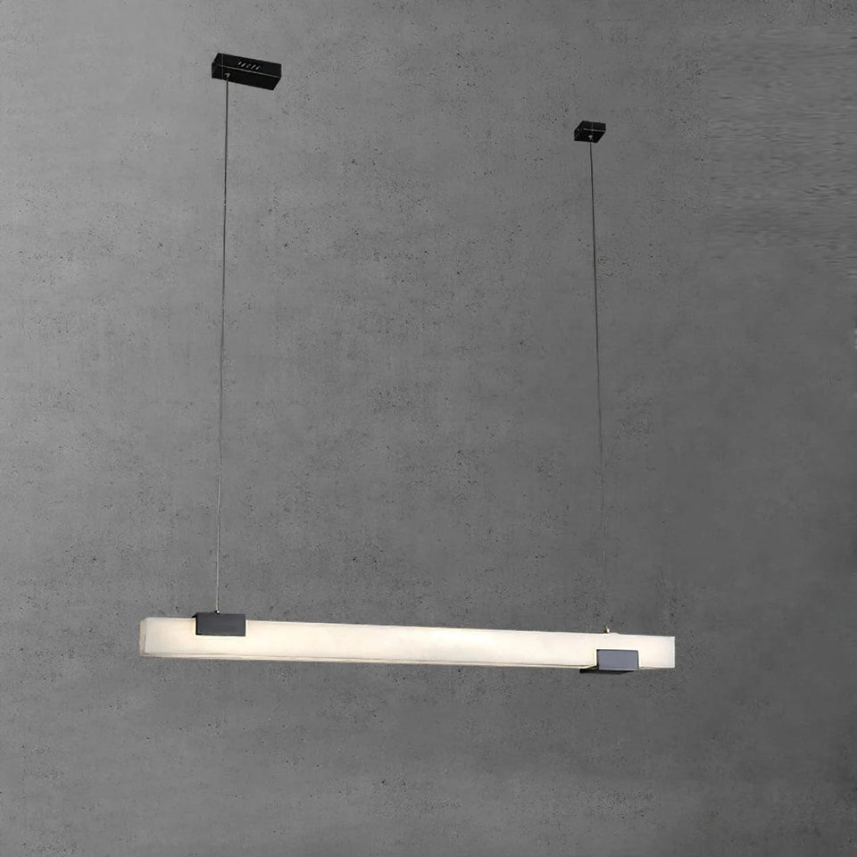 Alabaster Cary Black Pendant Light