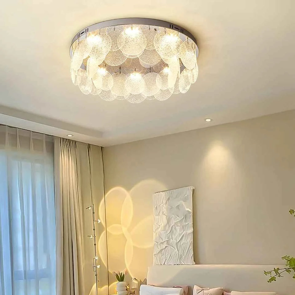 Casper Disc Glass Ceiling Lamp