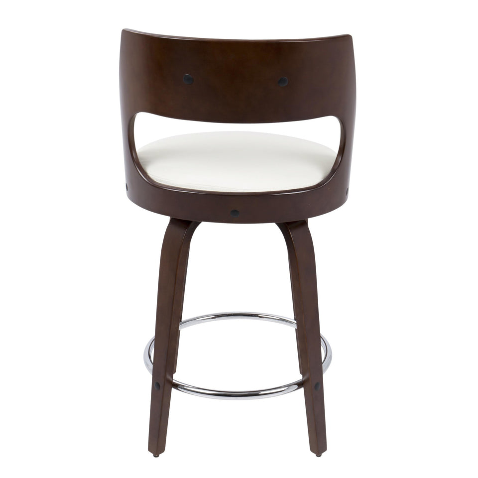 Cecina 24'' Fixed-Height Counter Stool - Set of 2