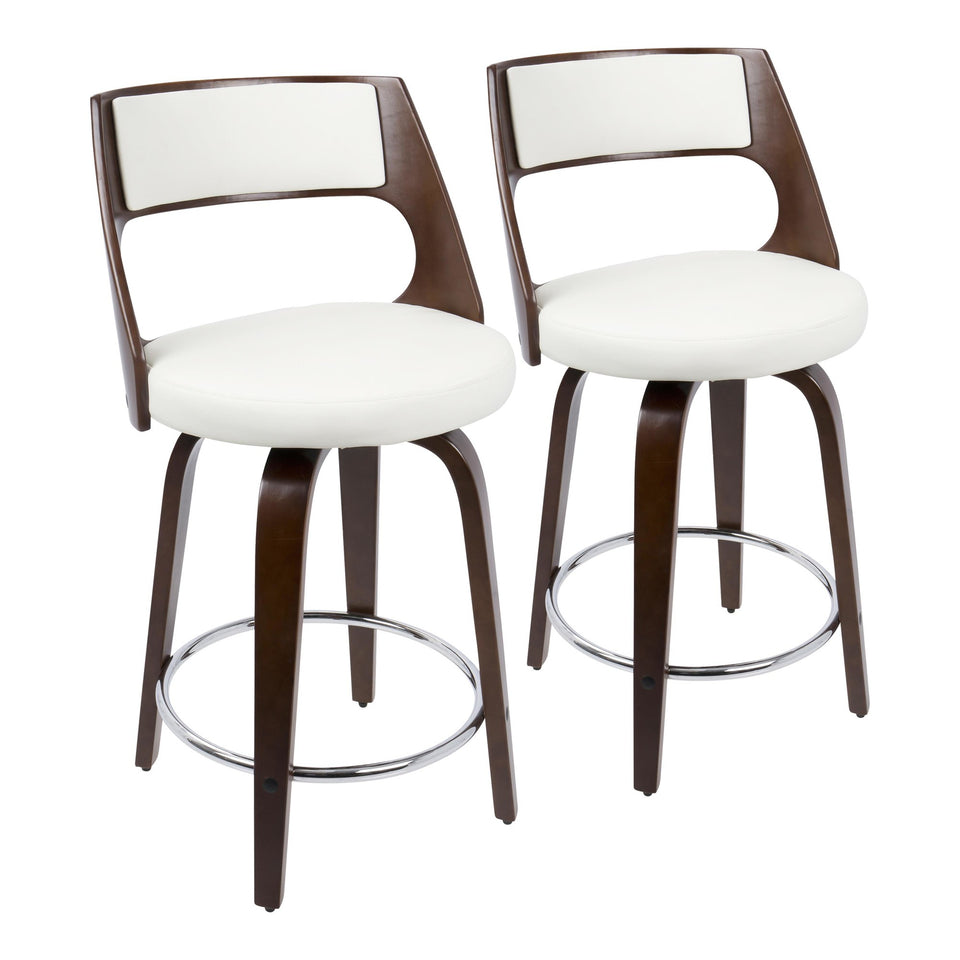 Cecina 24'' Fixed-Height Counter Stool - Set of 2