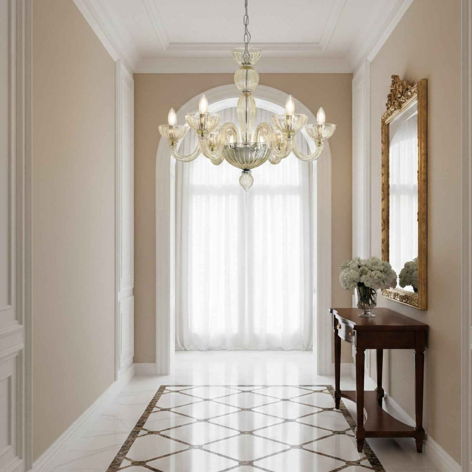 Champagne Ares Murano Glass Chandelier