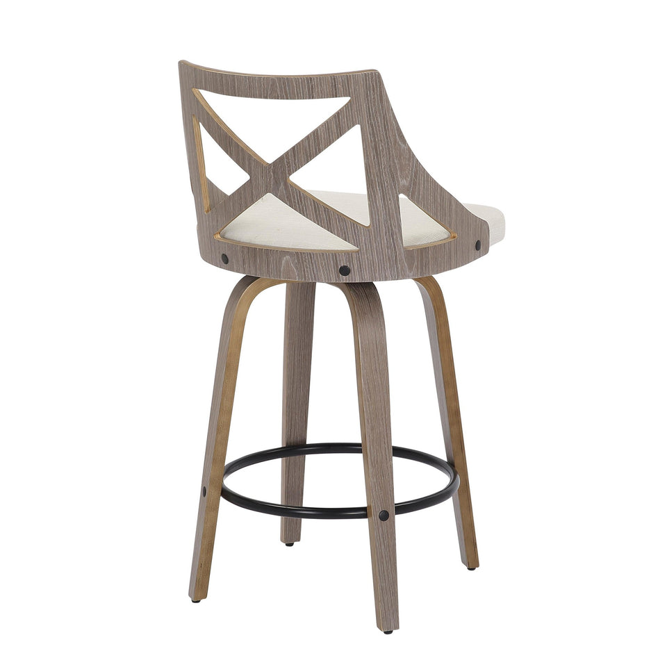 Charlotte 26" Fixed-Height Counter Stool - Set of 2
