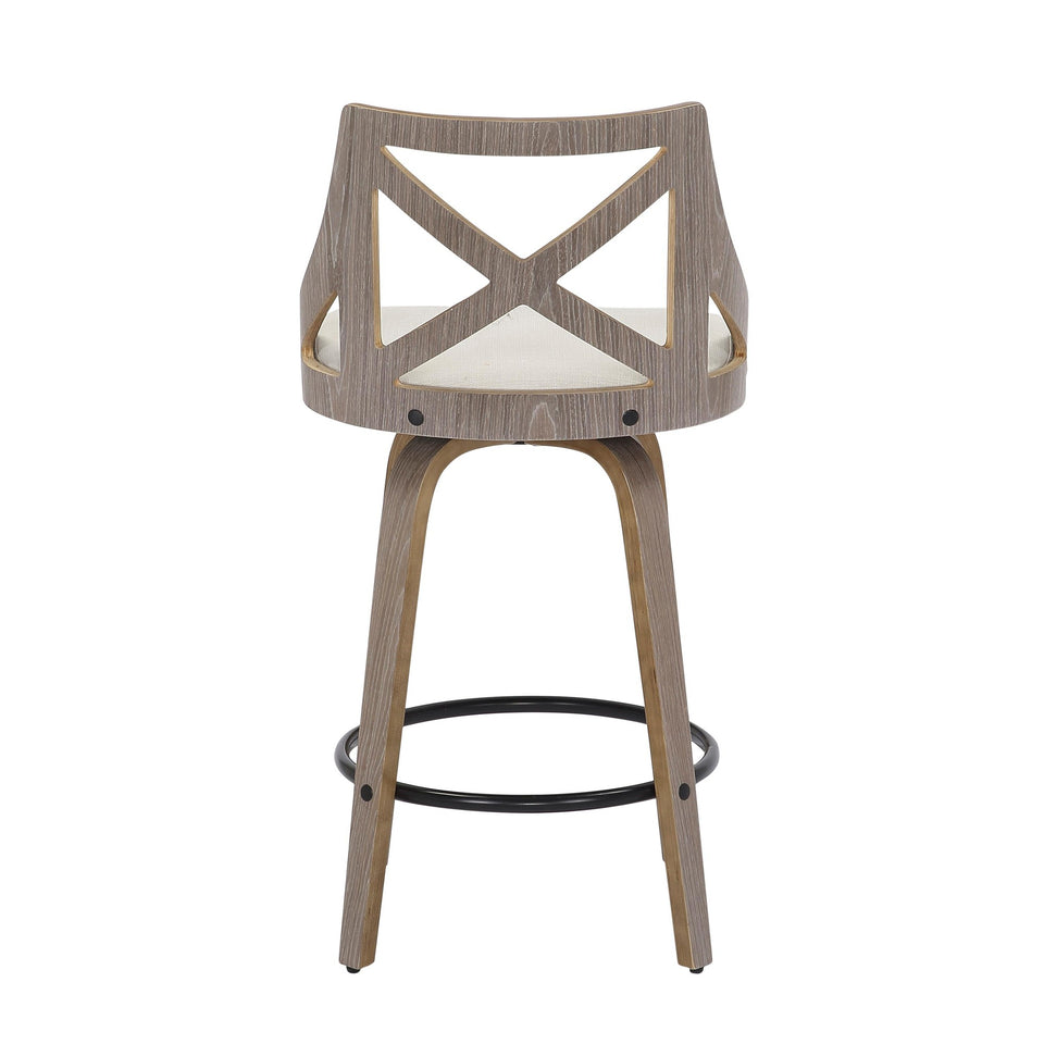 Charlotte 26" Fixed-Height Counter Stool - Set of 2