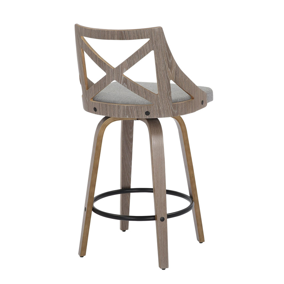 Charlotte 26" Fixed-Height Counter Stool - Set of 2