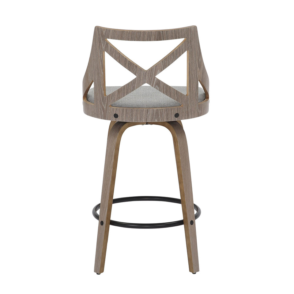Charlotte 26" Fixed-Height Counter Stool - Set of 2