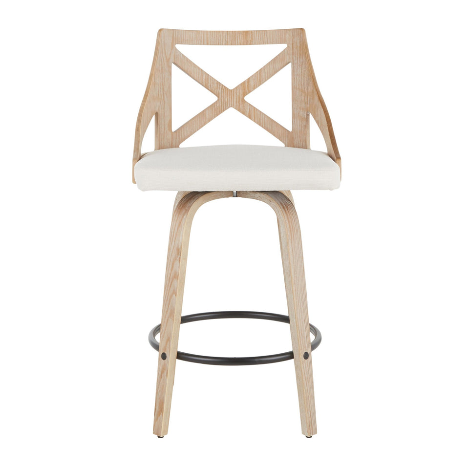 Charlotte 26" Fixed-Height Counter Stool - Set of 2