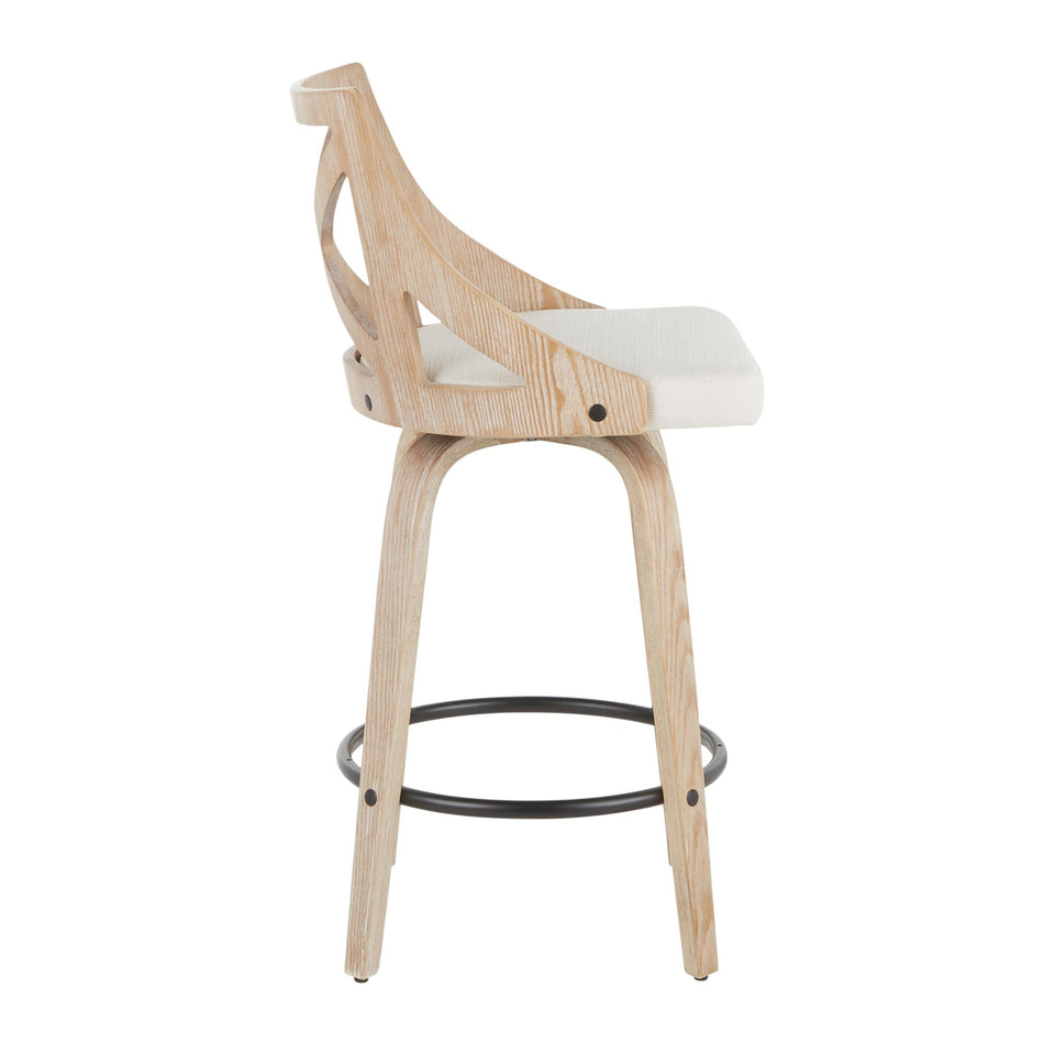 Charlotte 26" Fixed-Height Counter Stool - Set of 2