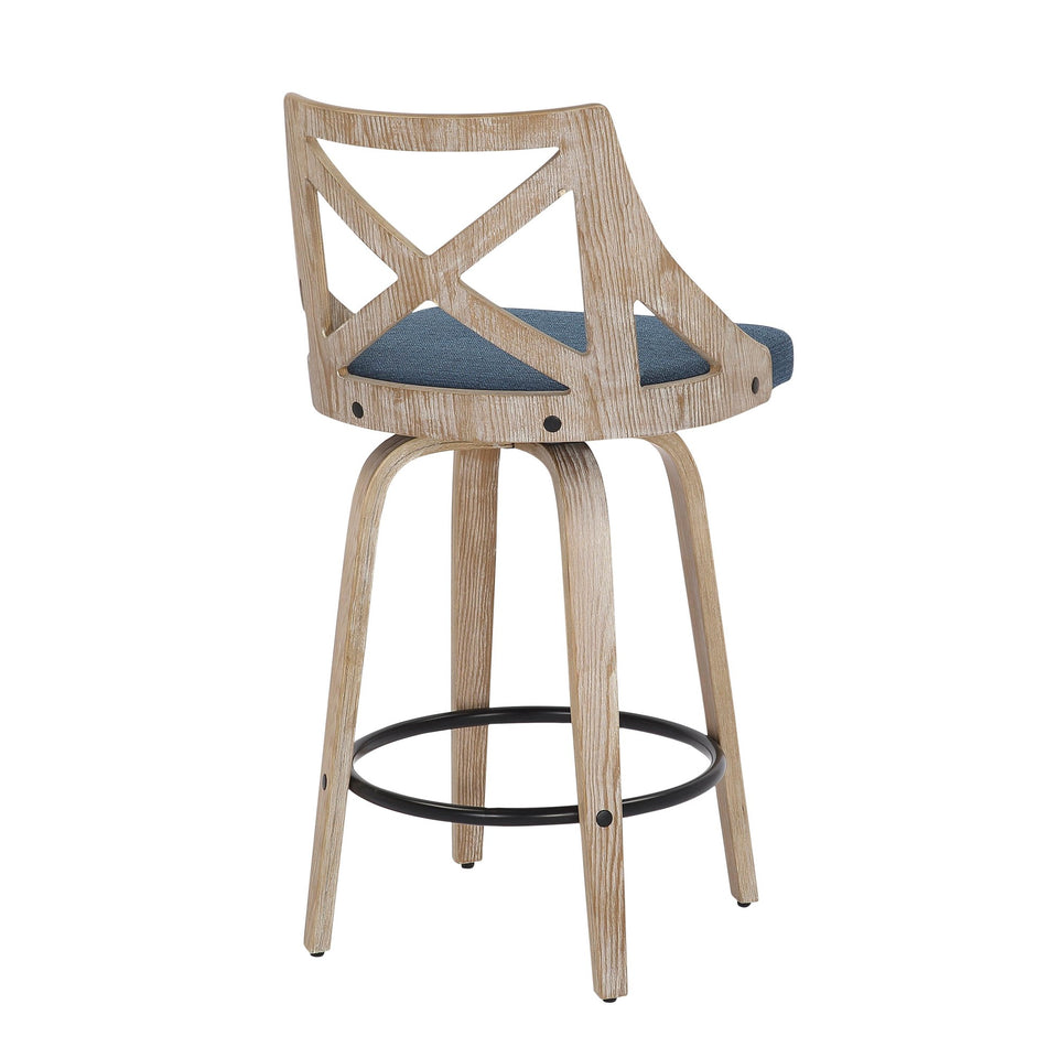 Charlotte 26" Fixed-Height Counter Stool - Set of 2