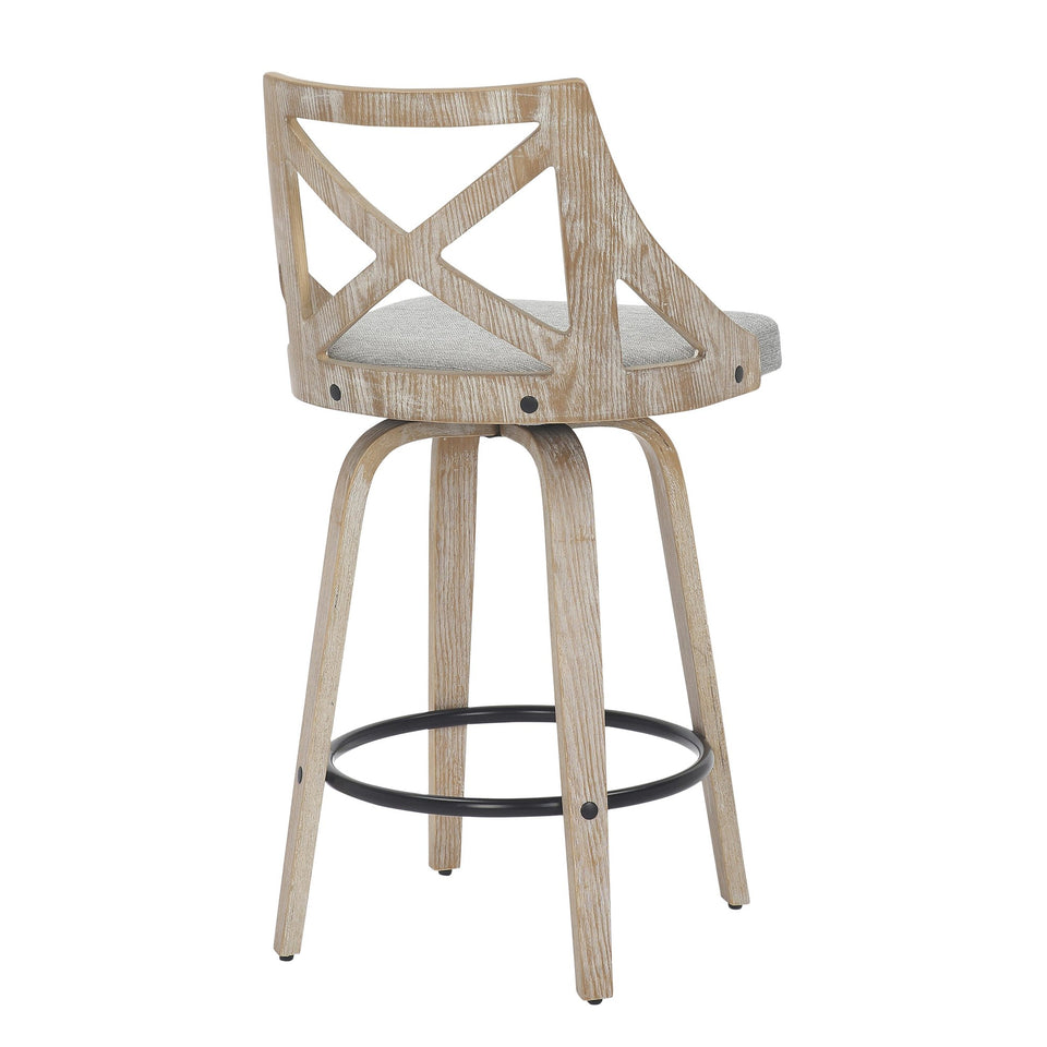 Charlotte 26" Fixed-Height Counter Stool - Set of 2