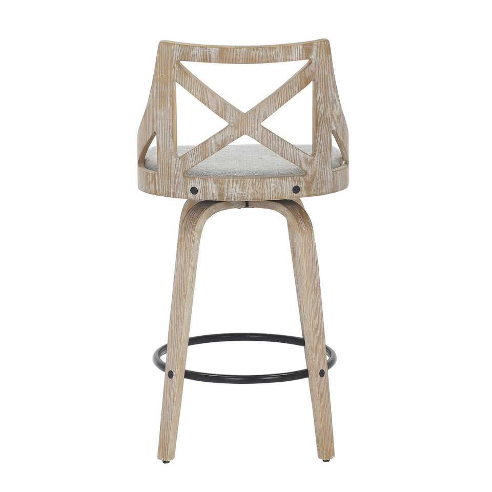 Charlotte 26" Fixed-Height Counter Stool - Set of 2