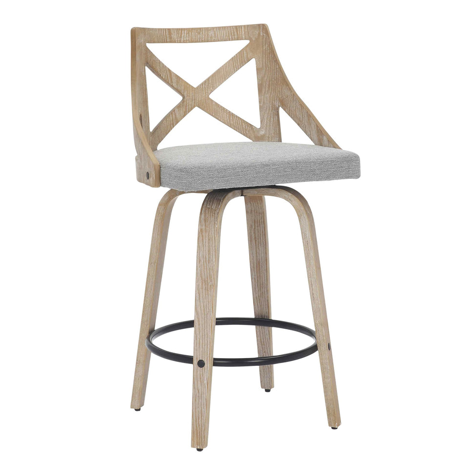 Charlotte 26" Fixed-Height Counter Stool - Set of 2