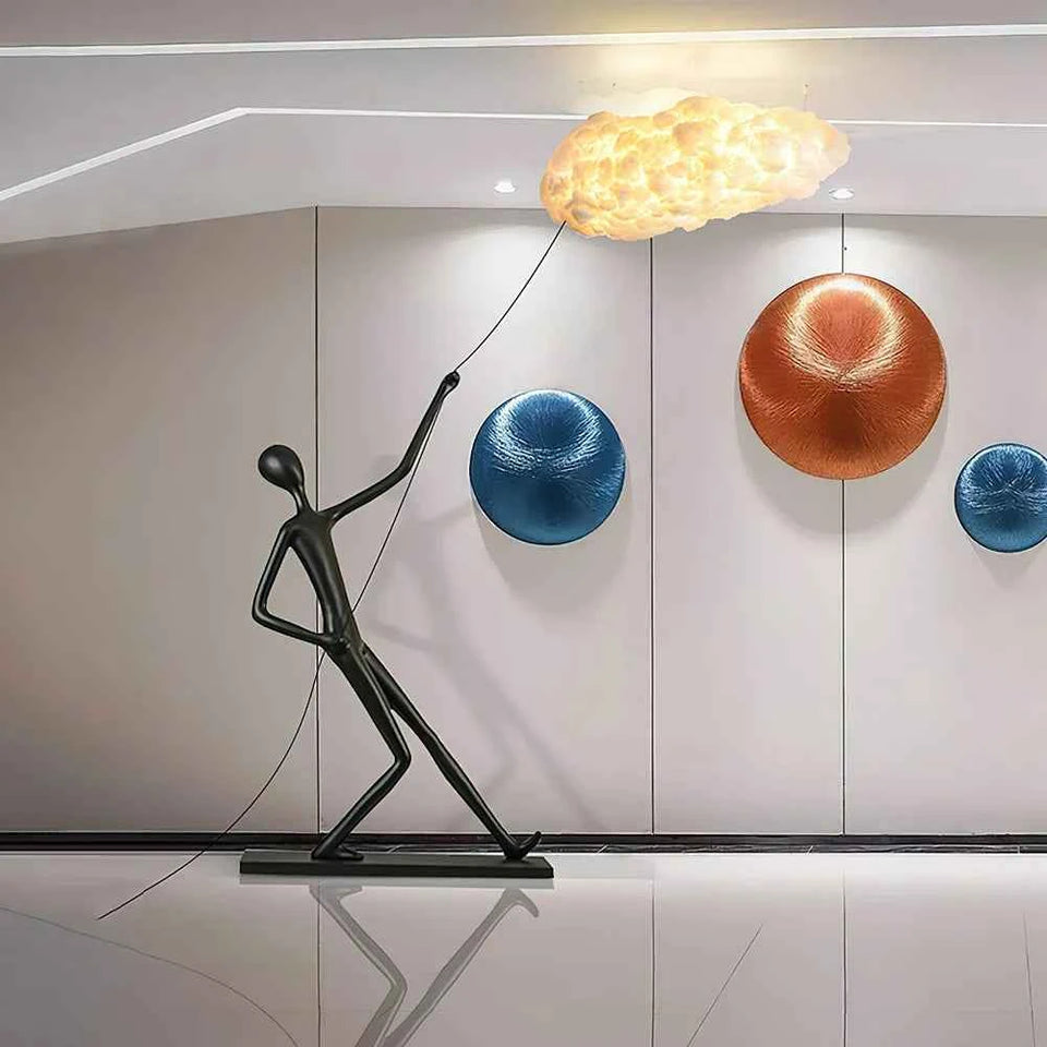 Chasing Sculpture Clouds Floor Lamp