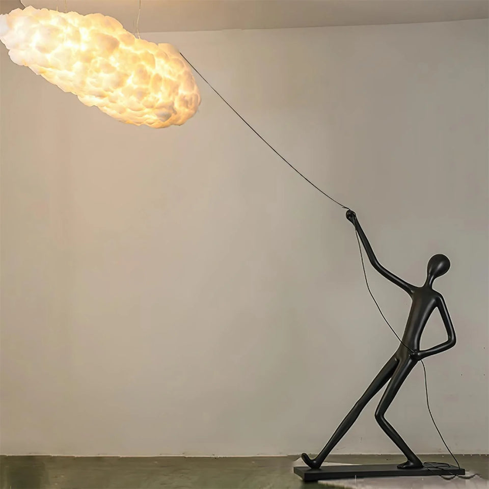 Chasing Sculpture Clouds Floor Lamp