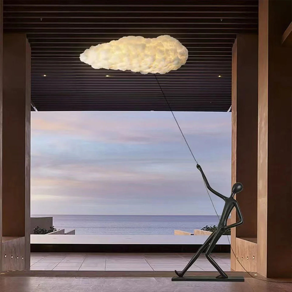 Chasing Sculpture Clouds Floor Lamp