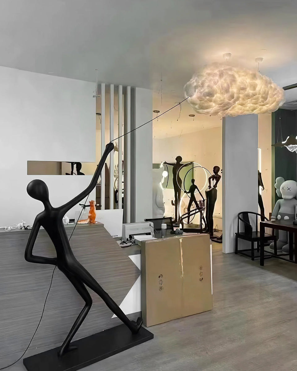 Chasing Sculpture Clouds Floor Lamp