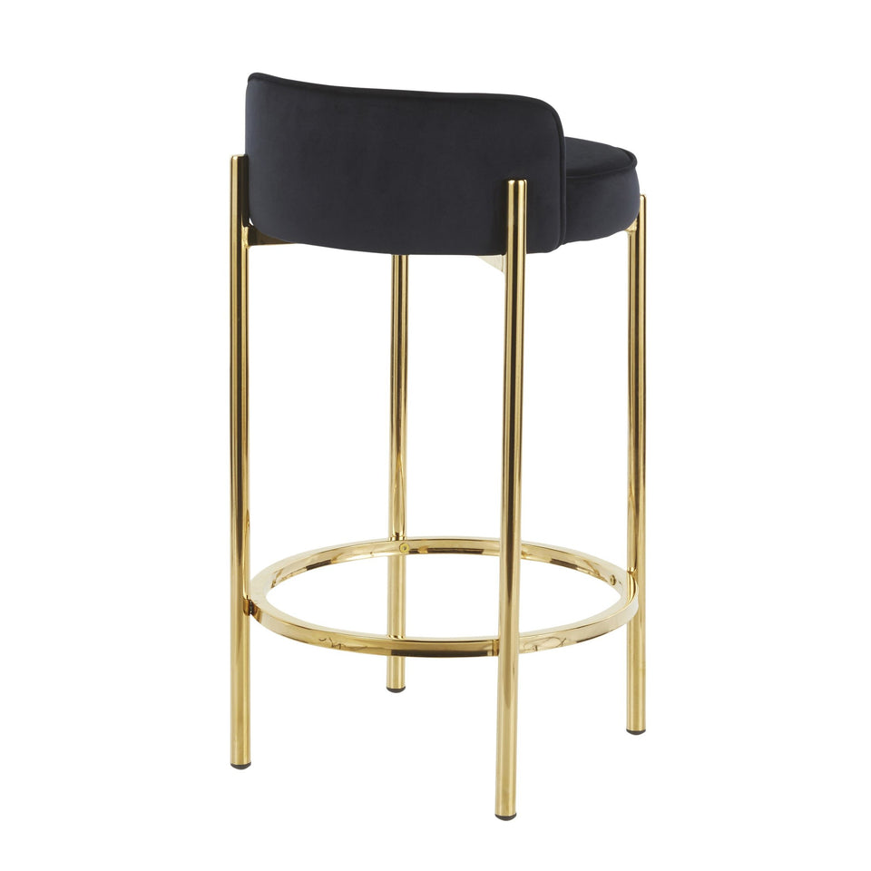 Chloe 26" Fixed-Height Counter Stool - Set of 2