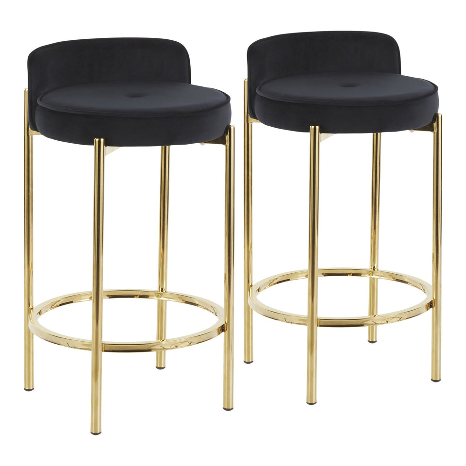 Chloe 26" Fixed-Height Counter Stool - Set of 2