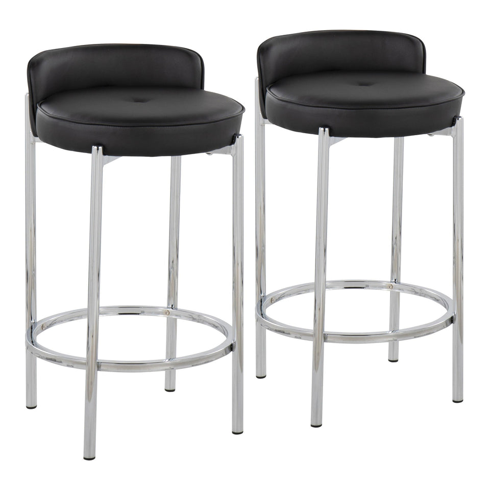 Chloe 26" Fixed-Height Counter Stool - Set of 2
