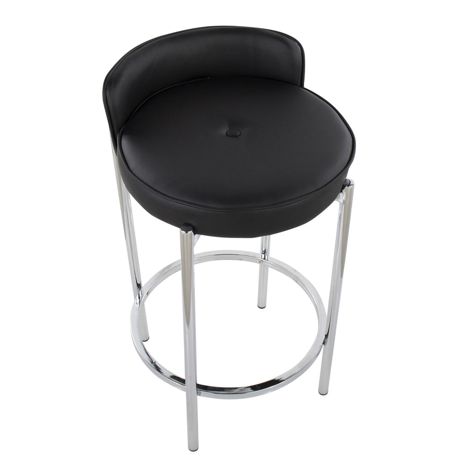 Chloe 26" Fixed-Height Counter Stool - Set of 2