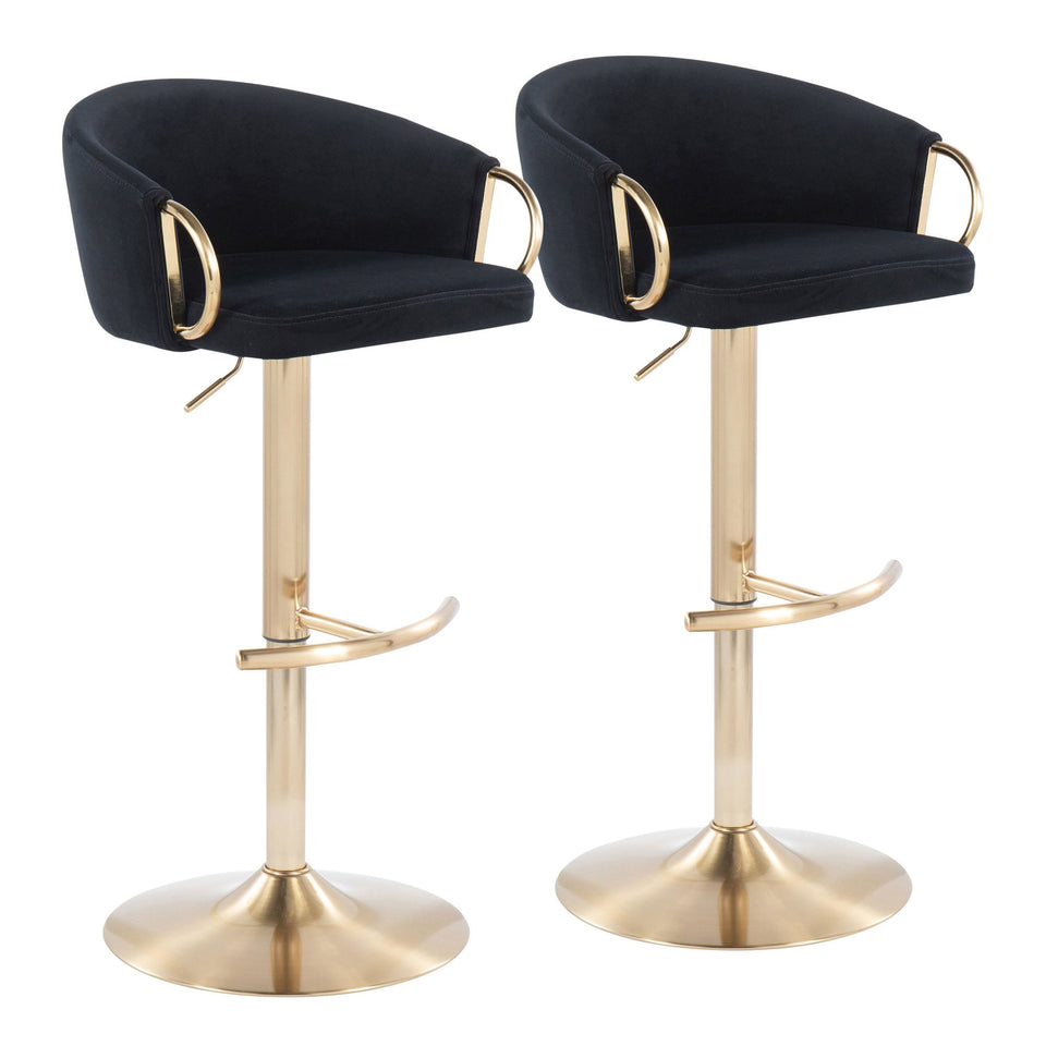 Claire Adjustable Barstool - Set of 2