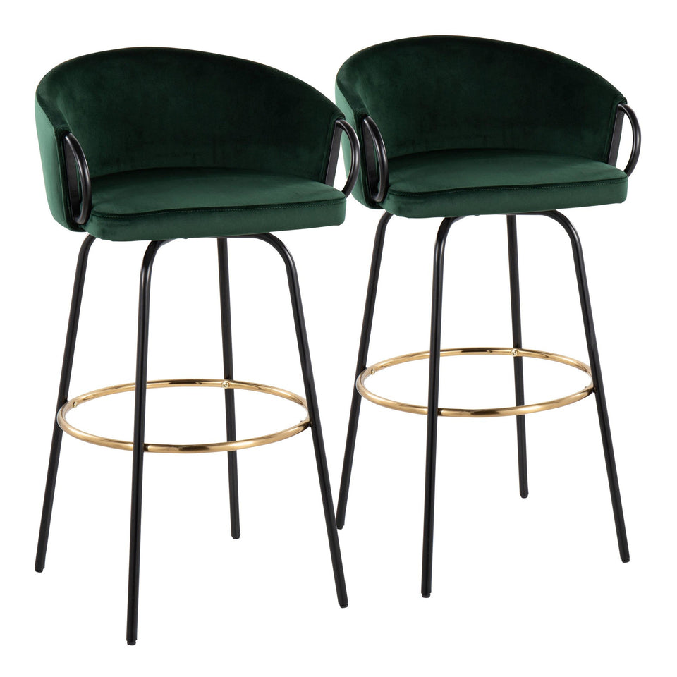 Claire 30" Fixed-Height Barstool - Set of 2