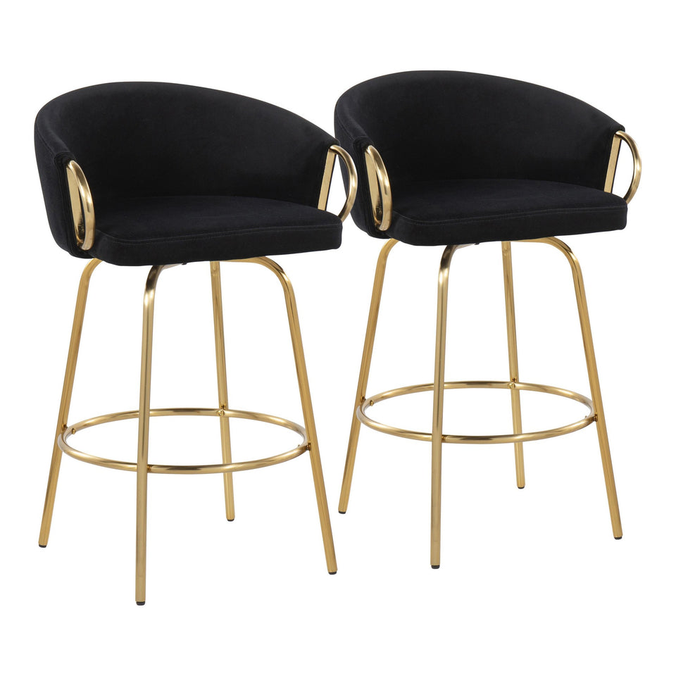 Claire 26" Fixed-Height Counter Stool - Set of 2