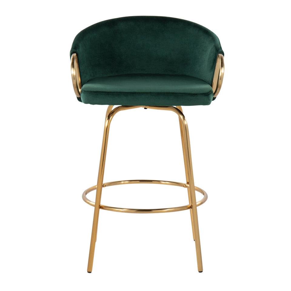 Claire 26" Fixed-Height Counter Stool - Set of 2