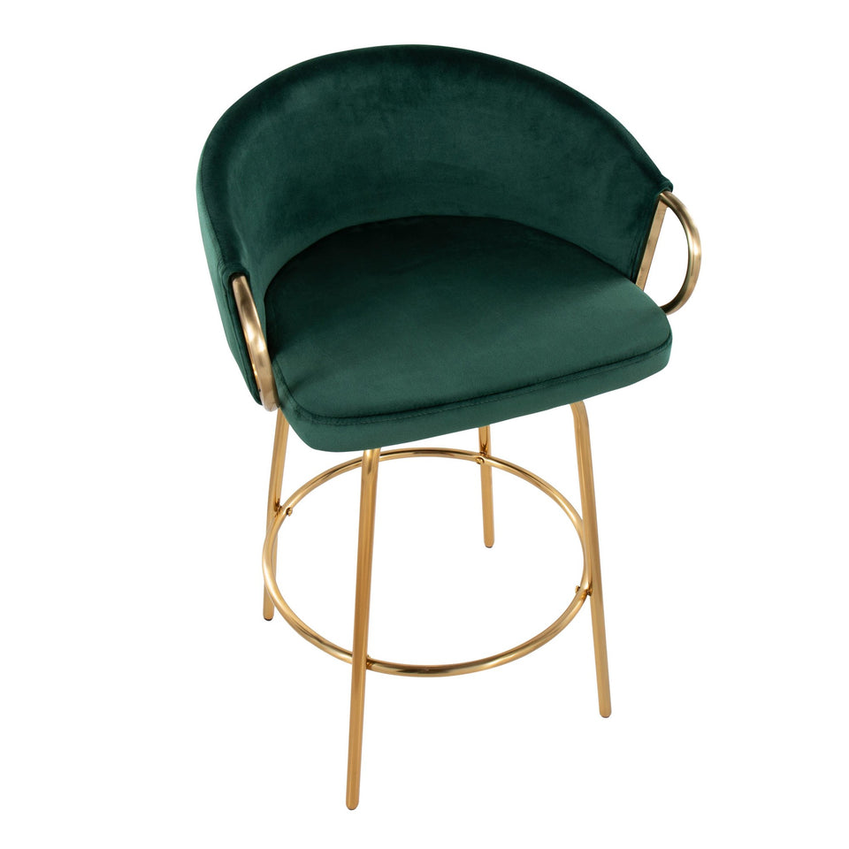 Claire 26" Fixed-Height Counter Stool - Set of 2