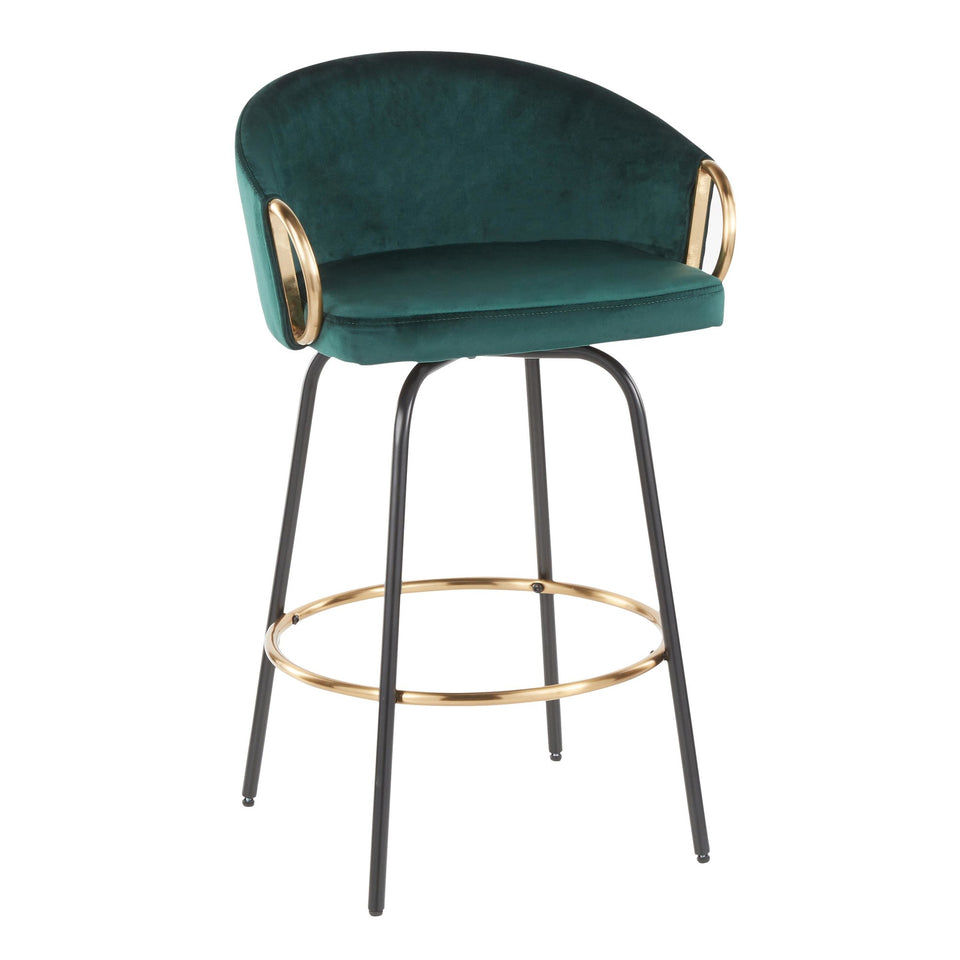 Claire 26" Fixed-Height Counter Stool - Set of 2