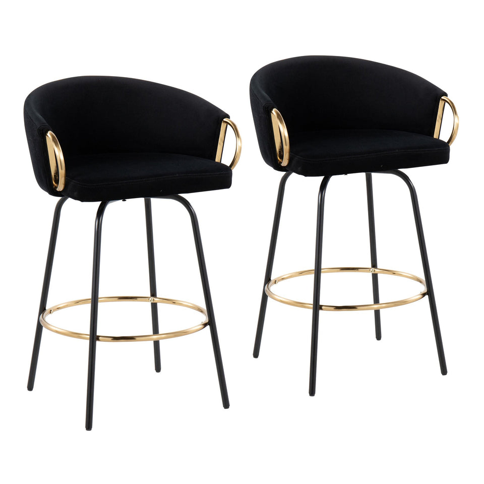 Claire 26" Fixed-Height Counter Stool - Set of 2