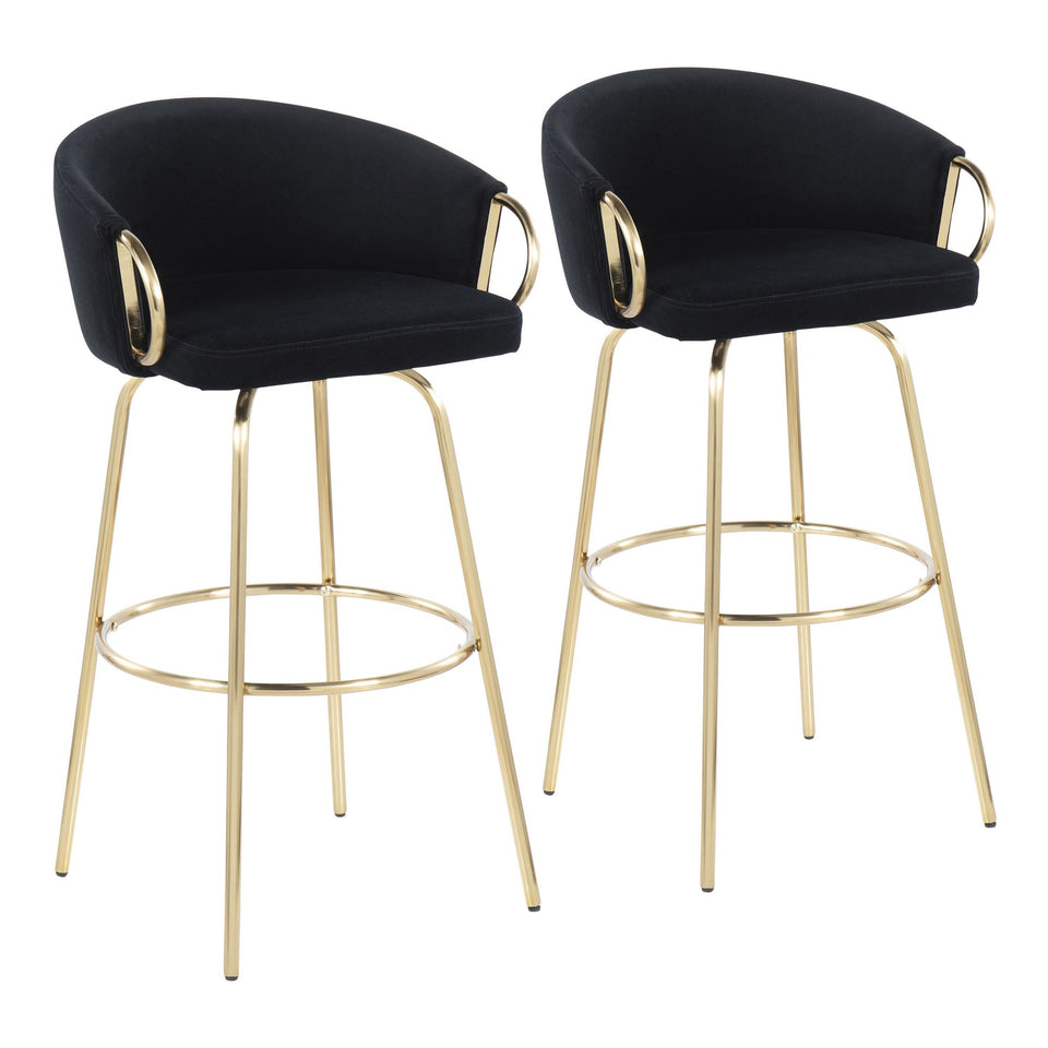 Claire 30" Fixed-Height Barstool - Set of 2