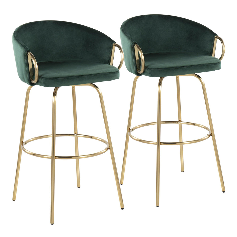 Claire 30" Fixed-Height Barstool - Set of 2