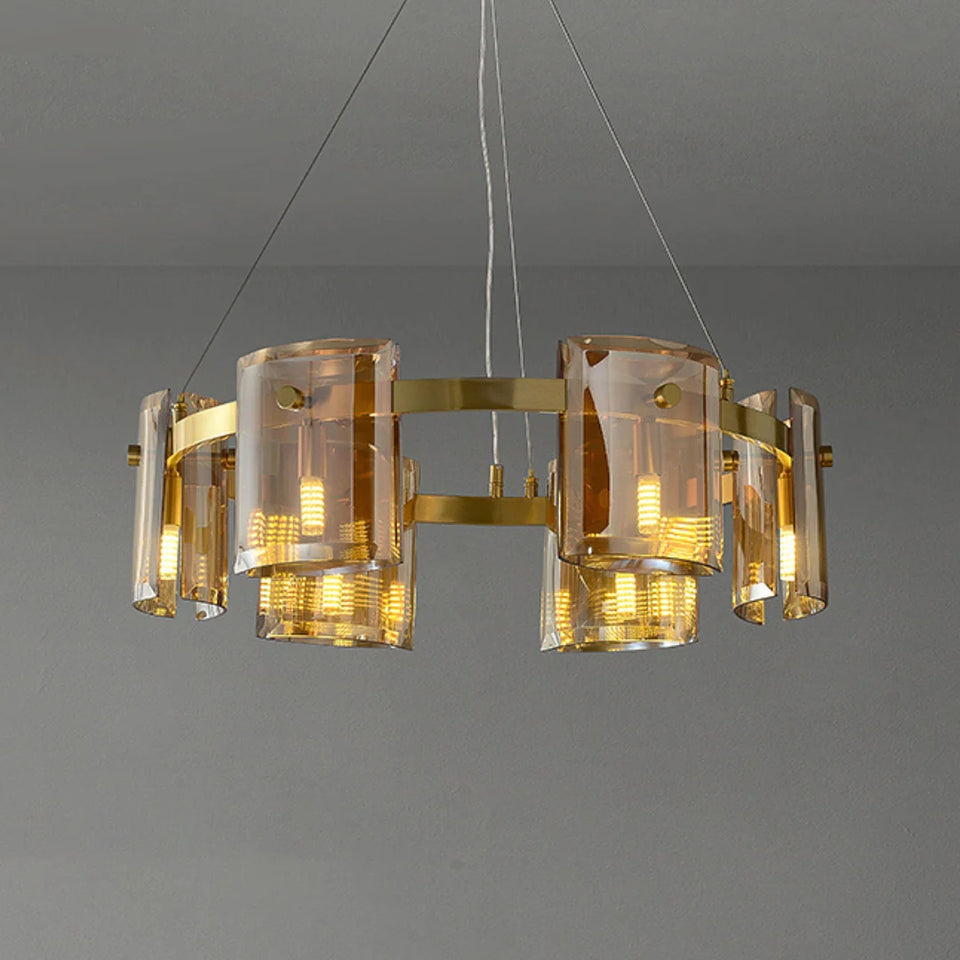 Circular Corlota Glass Chandelier