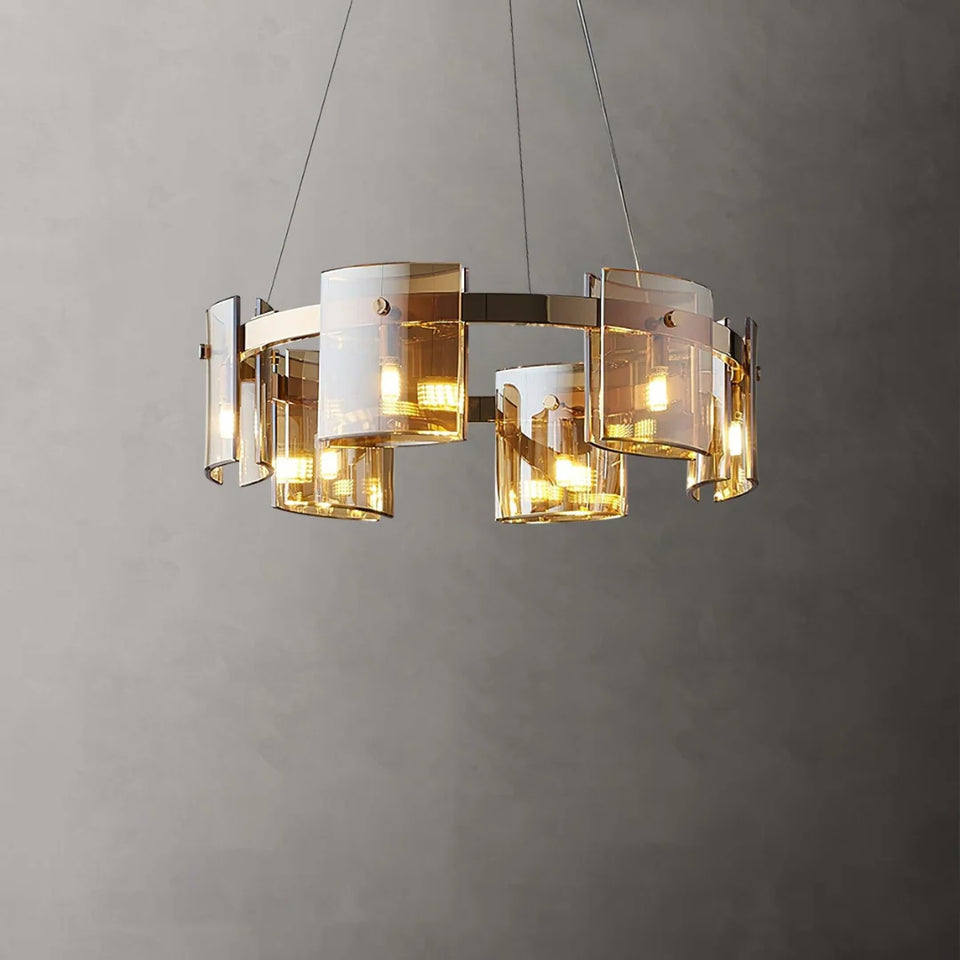 Circular Corlota Glass Chandelier