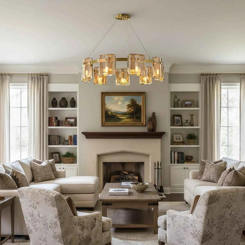 Circular Corlota Glass Chandelier