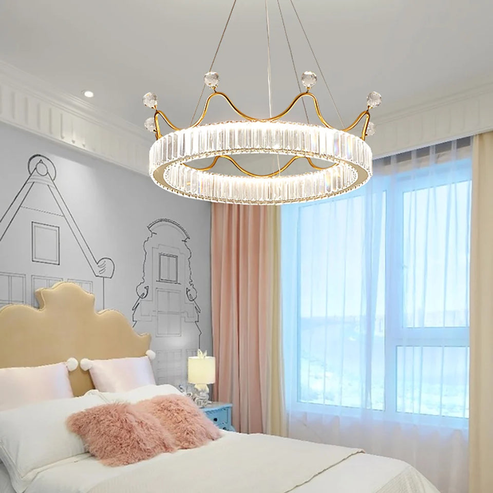 Crown Crystal Round Crystal Chandelier