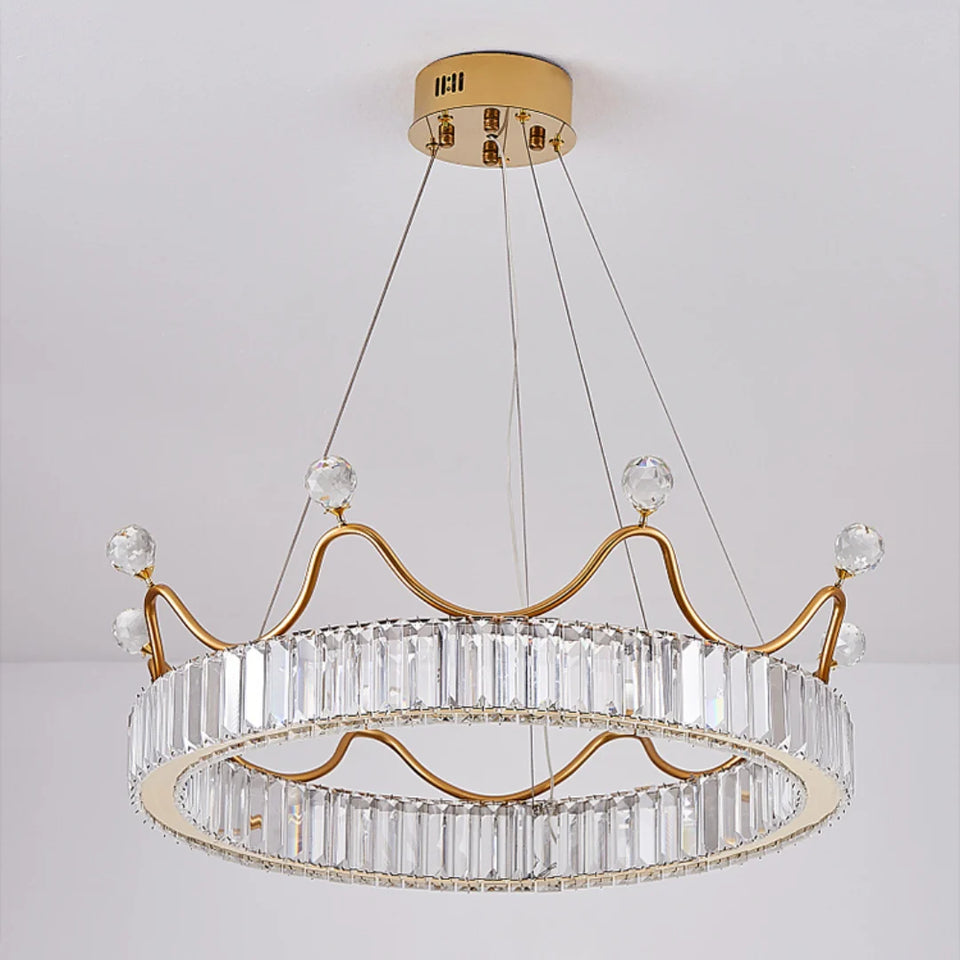Crown Crystal Round Crystal Chandelier