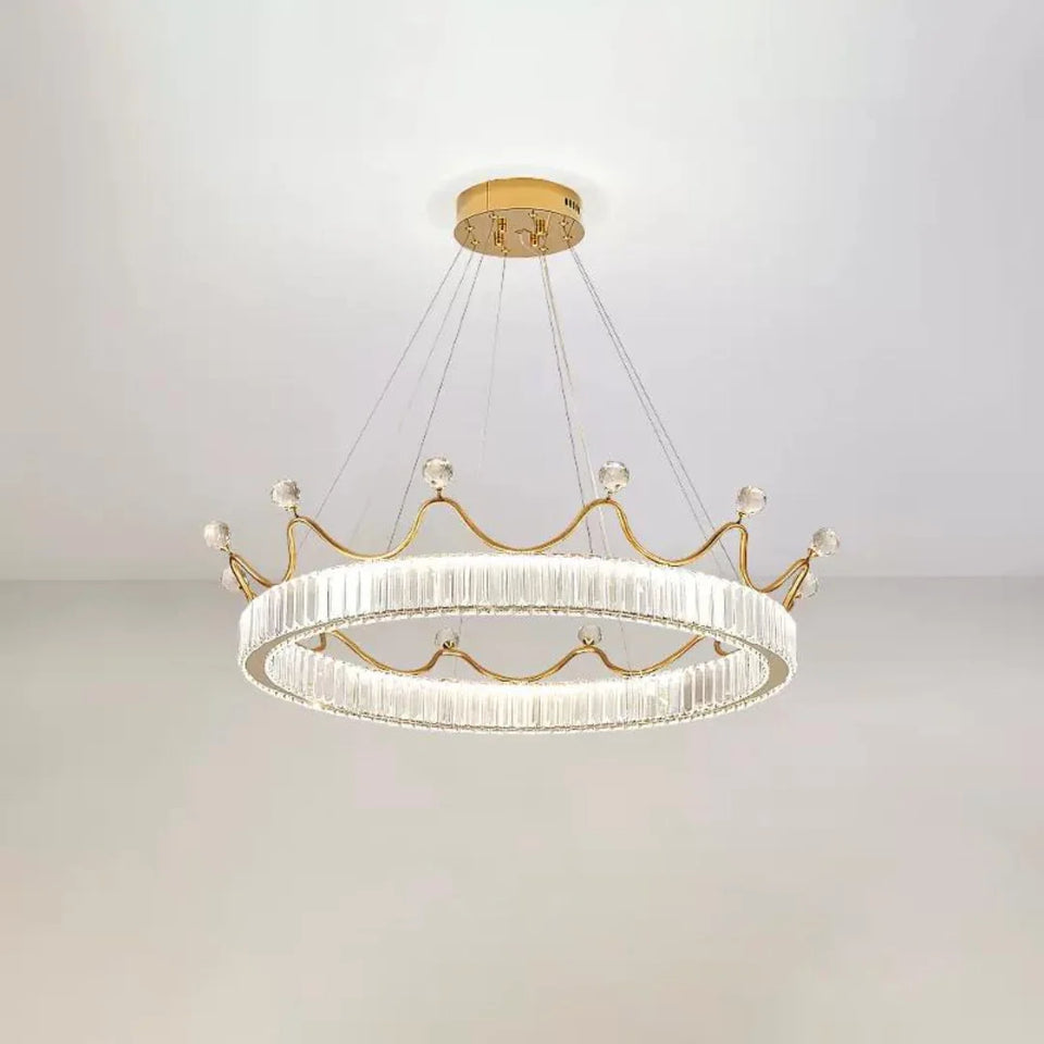 Crown Crystal Round Crystal Chandelier